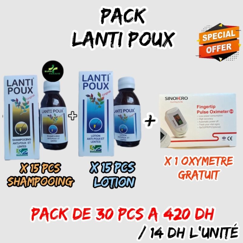 PACK LANTI POUX + OXYMETRE GRATUIT
