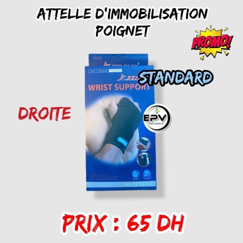 ATTELLE D’IMMOBILISATION POIGNET DROITE