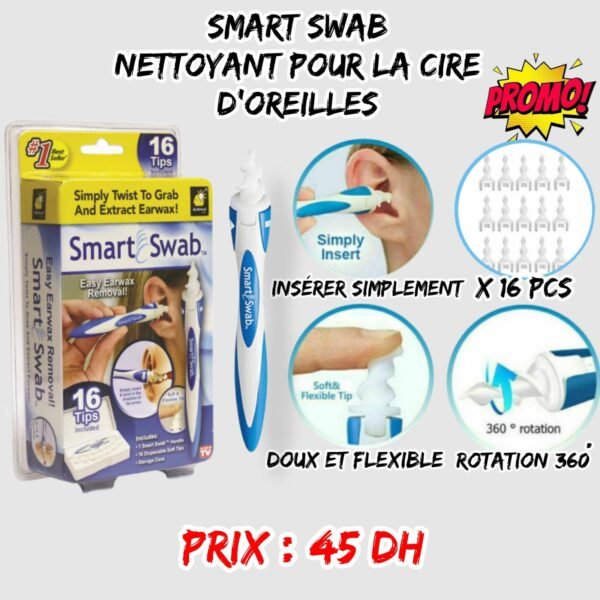 SMART SWAB NETTOYANT POUR LA CIRE D'OREILLES