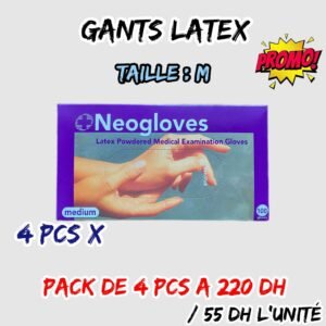 GANTS LATEX TAILLE M