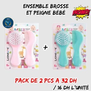 ENSEMBLE BROSSE ET PEIGNE BEBE