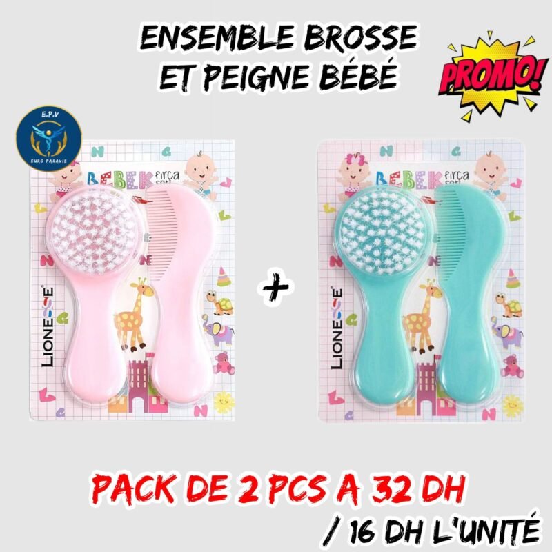 ENSEMBLE BROSSE ET PEIGNE BEBE