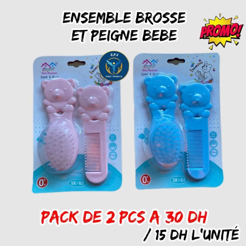 ENSEMBLE BROSSE ET PEIGNE BEBE