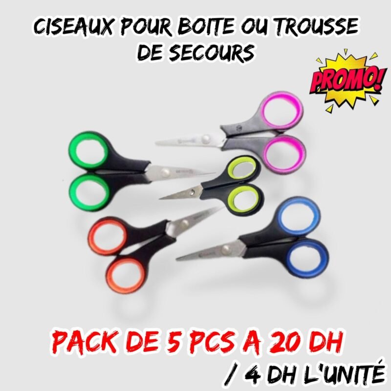 CISEAUX POUR BOITE OU TROUSSE DE SECOURS