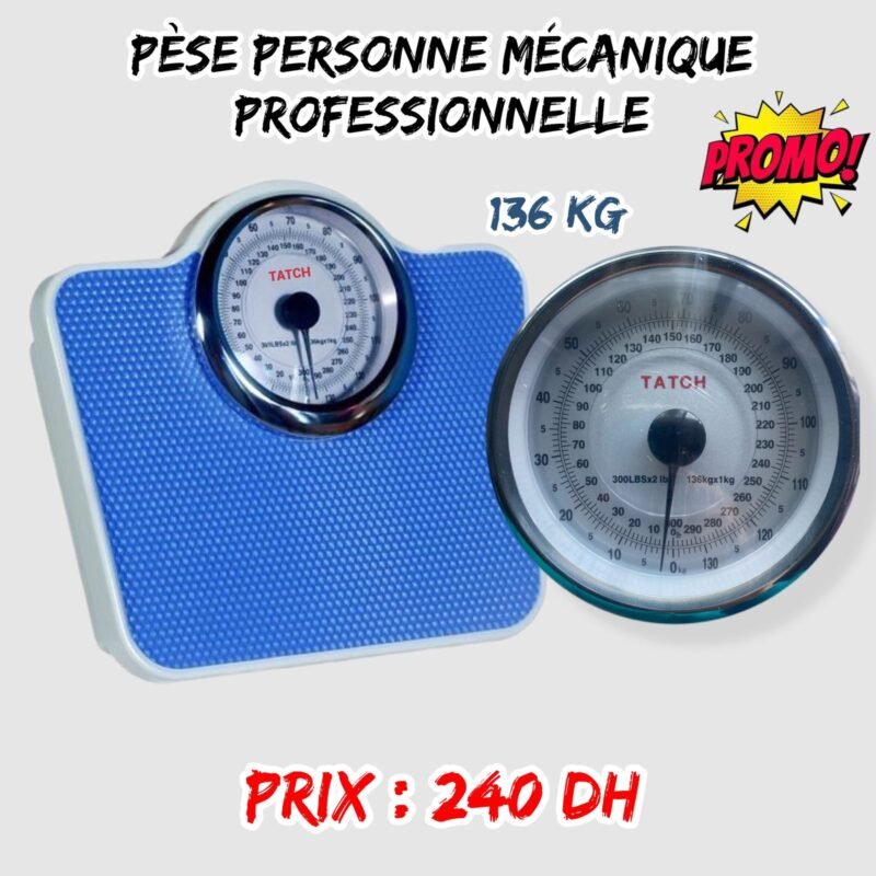 PESE PERSONNE MECANIQUE PROFESSIONNELLE 136 KG