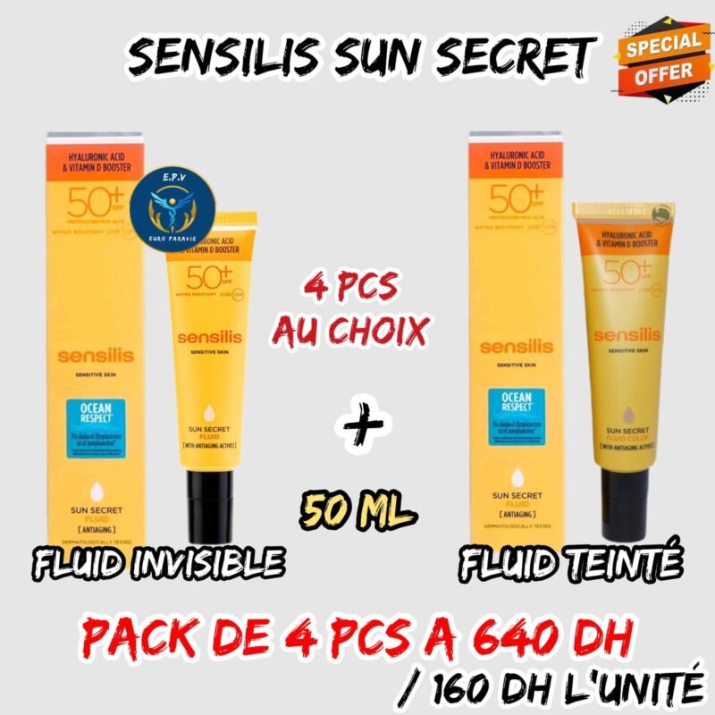 SENSILIS SUN SECRET 50 ML PACK DE 4 PCS