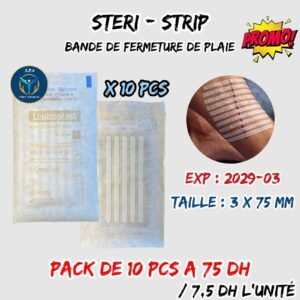 STERI-STRIP 3 x 75mm PACK DE 10 PCS