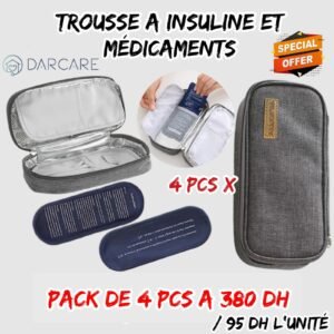 TROUSSE A INSULINE ET MEDICAMENTS PACK DE 4 PCS