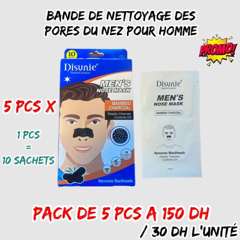 BANDE DE NETTOYAGE DES PORES DU NEZ POUR HOMME