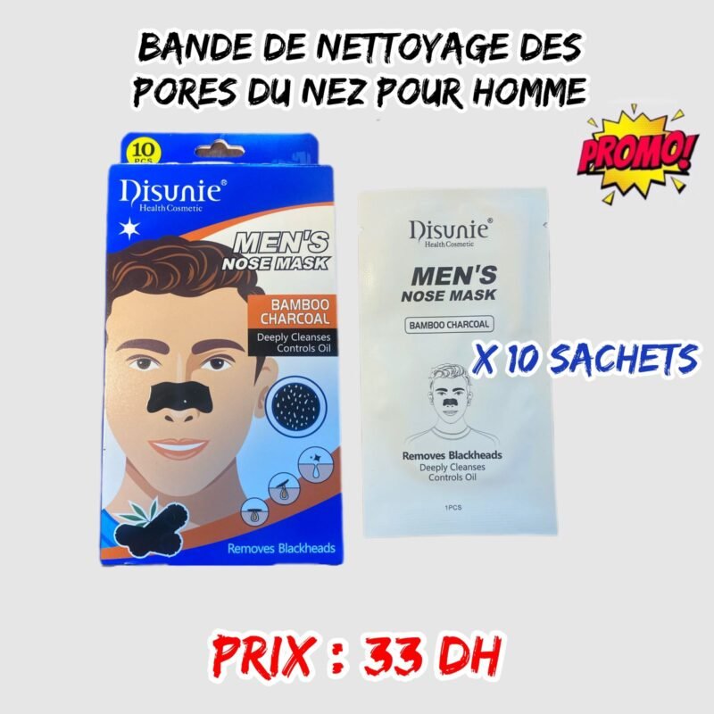 BANDE DE NETTOYAGE DES PORES DU NEZ POUR HOMME