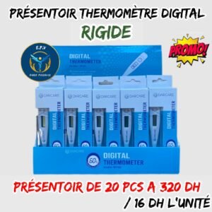 PRESENTOIR THERMOMETRE DIGITAL RIGIDE