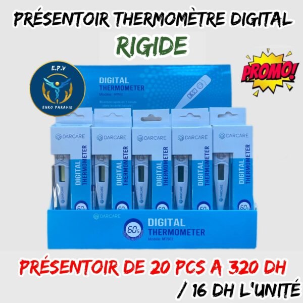 PRESENTOIR THERMOMETRE DIGITAL RIGIDE