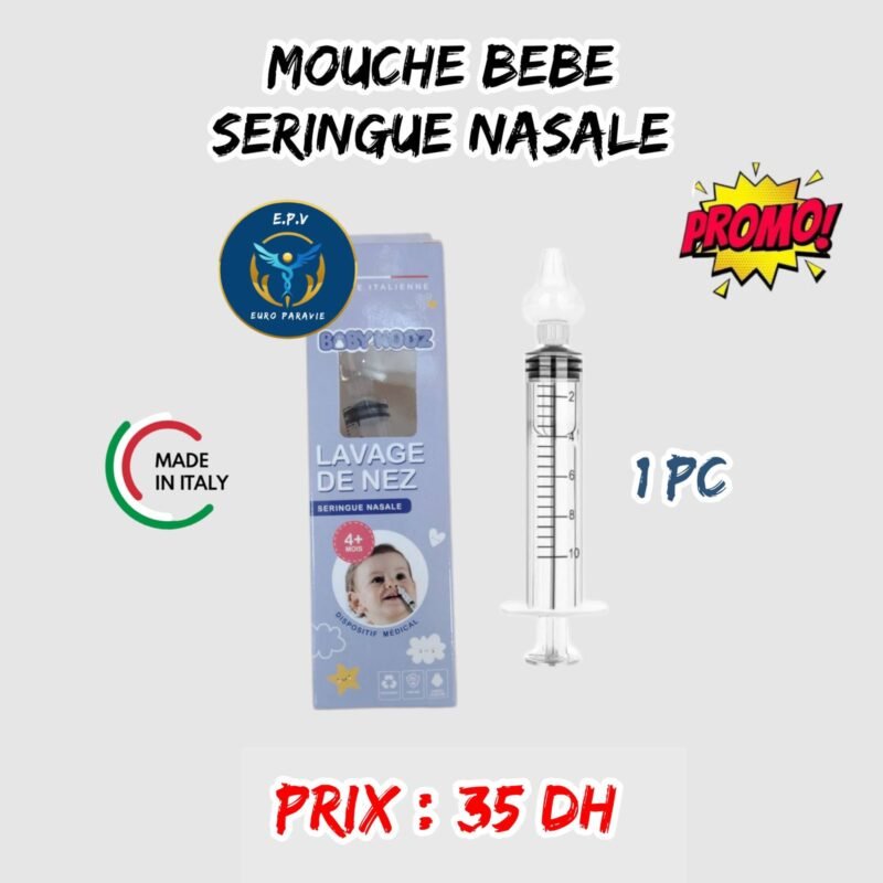 MOUCHE BEBE SERINGUE NASALE 1 PC
