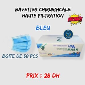BAVETTES CHIRURGICALE BLEU