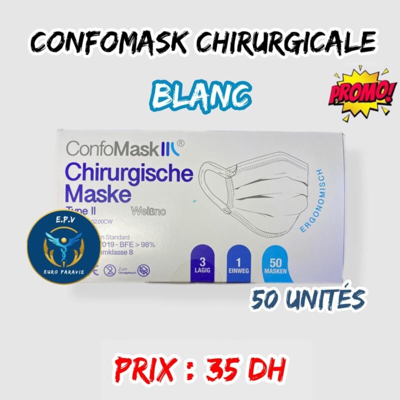 CONFOMASK CHIRURGICALE BLANC