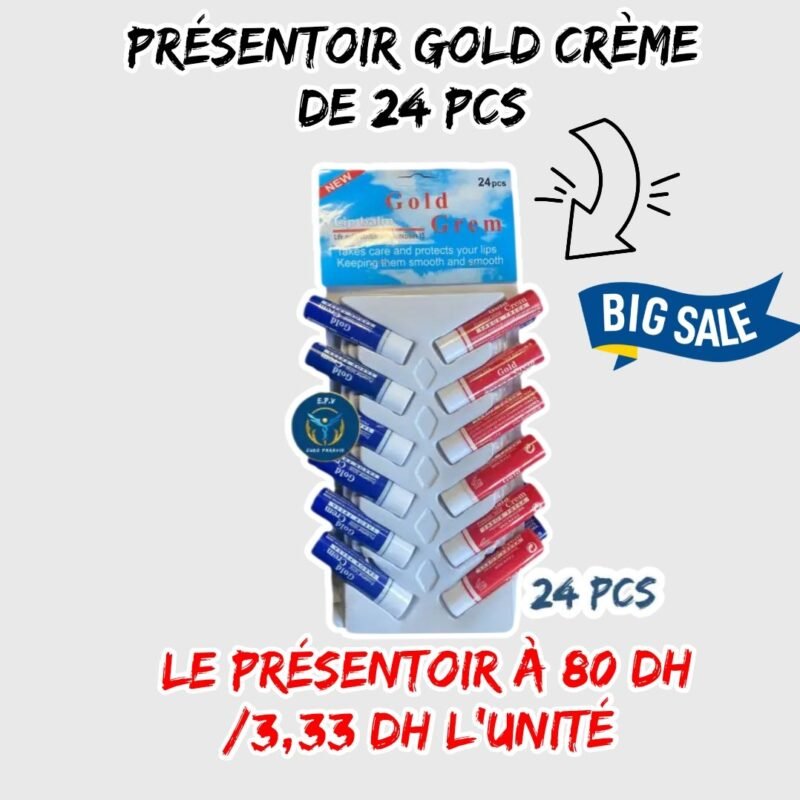 PRESENTOIR GOLD CREME DE 24 PCS
