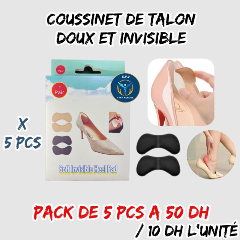 COUSSINET DE TALON DOUX ET INVISIBLE