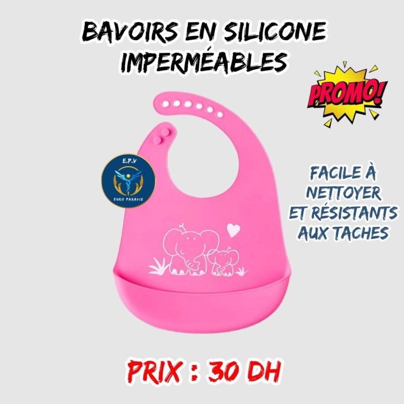 BAVOIRS EN SILICONE IMPERMÉABLES