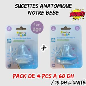 SUCETTES ANATOMIQUE NOTRE BEBE 1er AGE