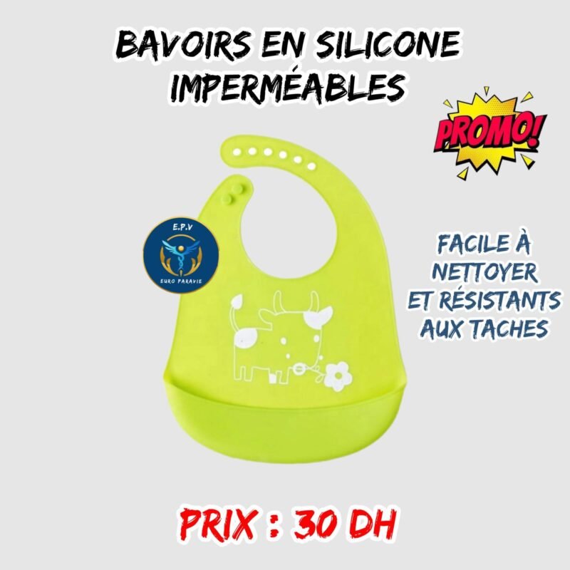 BAVOIRS EN SILICONE IMPERMÉABLES