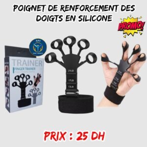 POIGNET DE RENFORCEMENT DES DOIGTS EN SILICONE