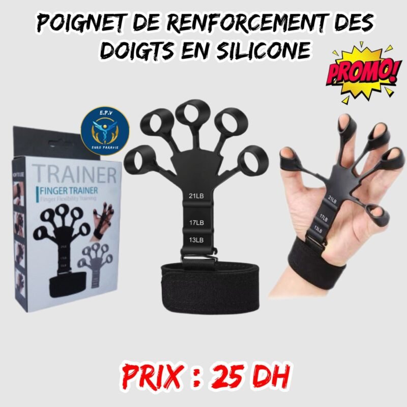 POIGNET DE RENFORCEMENT DES DOIGTS EN SILICONE