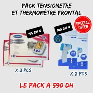 PACK 2 TENSIOMETRE + 2 THERMOMETRE FRONTAL
