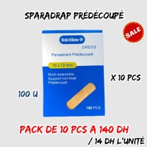 SPARADRAP STÉRILES PRÉDÉCOUPÉ 100 U