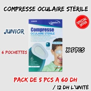 COMPRESSE OCULAIRE COMFORT JUNIOR 6 POCHETTES