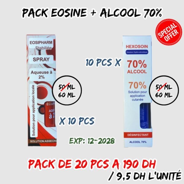 PACK EOSINE + ALCOOL 70%