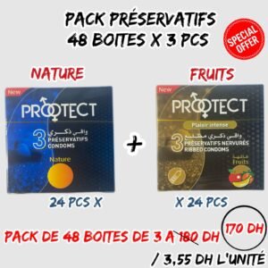 PRESENTOIR PRESERVATIFS MIXTE DE 48 BOITE DE 3 PCS
