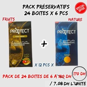 PRESENTOIR PRESERVATIFS MIXTE DE 24 BOITE DE 6 PCS