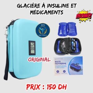 GLACIERE A INSULINE ET MEDICAMENTS BLEU-CIEL
