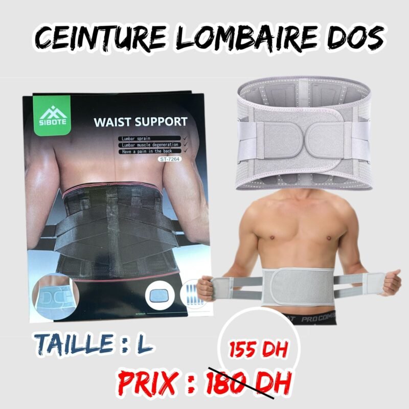 CEINTURE LOMBAIRE DOS TAILLE L