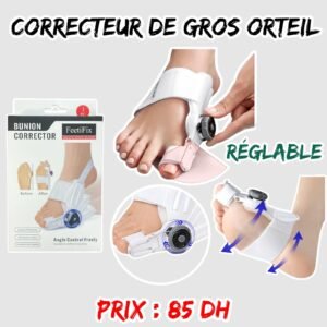 CORRECTEUR DE GROS ORTEIL REGLABLE