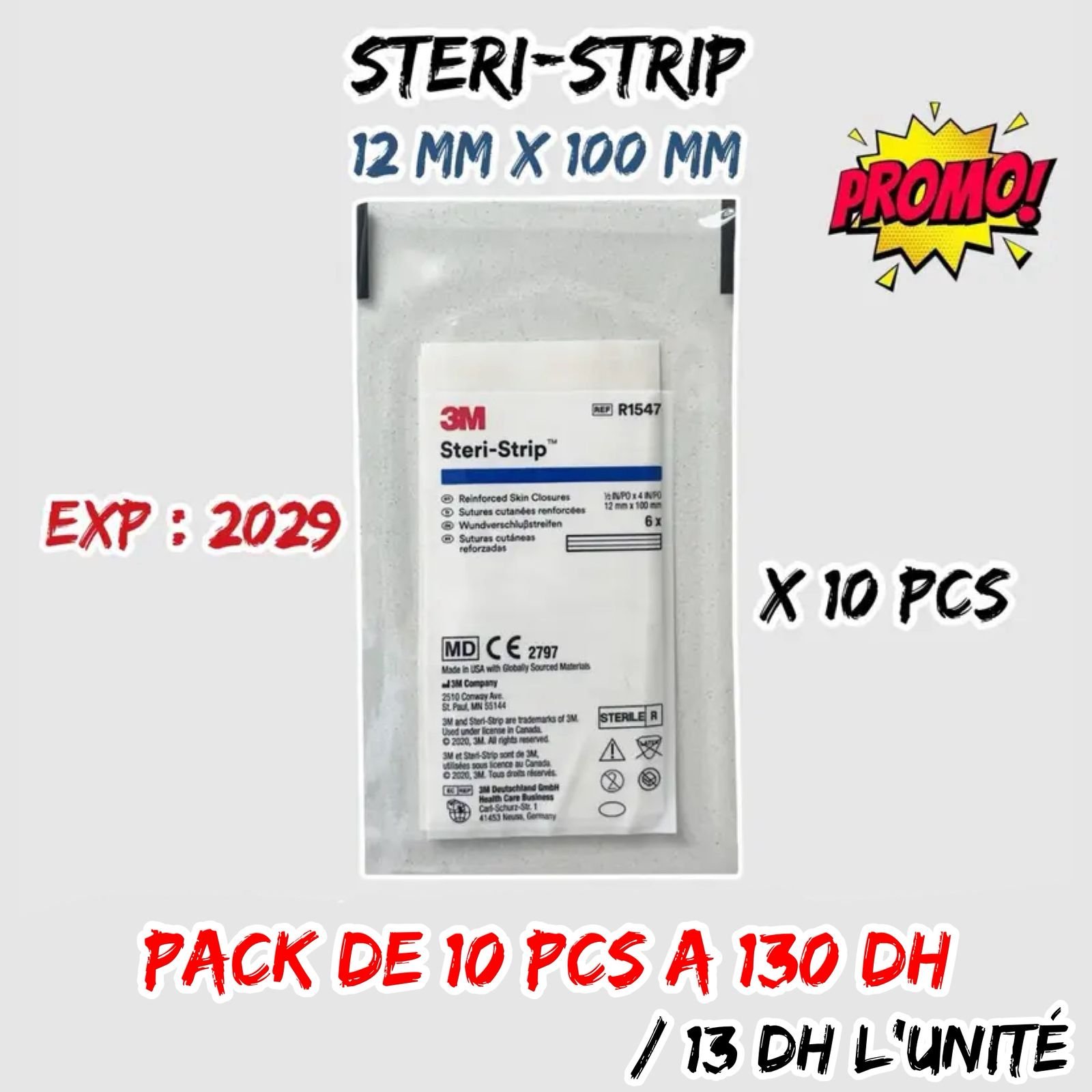 3M STERI-STRIP 12 MM X 100 MM