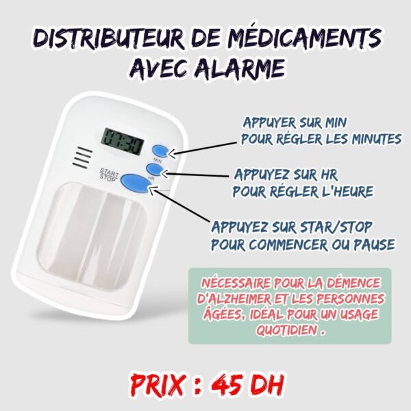 DISTRIBUTEUR DE MEDICAMENTS AVEC ALARME