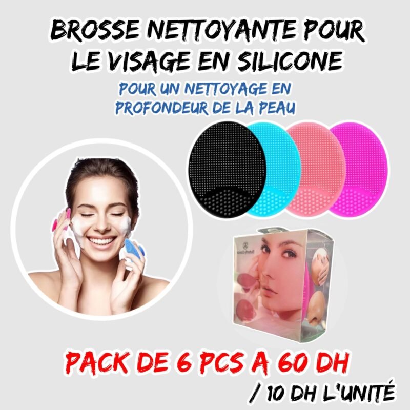 BROSSE NETTOYANTE POUR LE VISAGE EN SILICONE