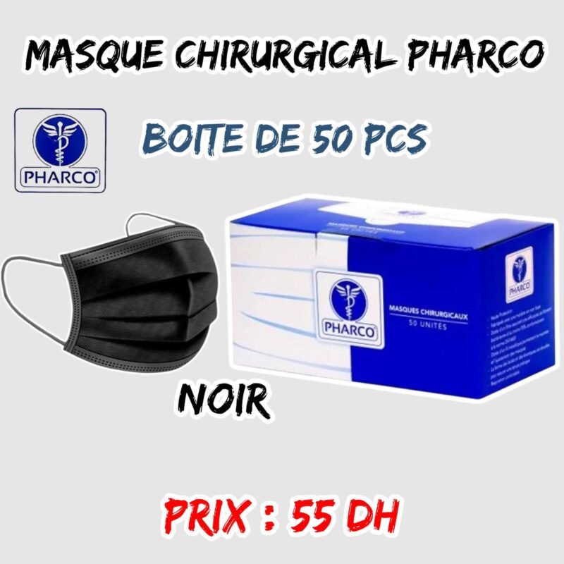 MASQUE PHARCO CHIRURGICAL NOIR