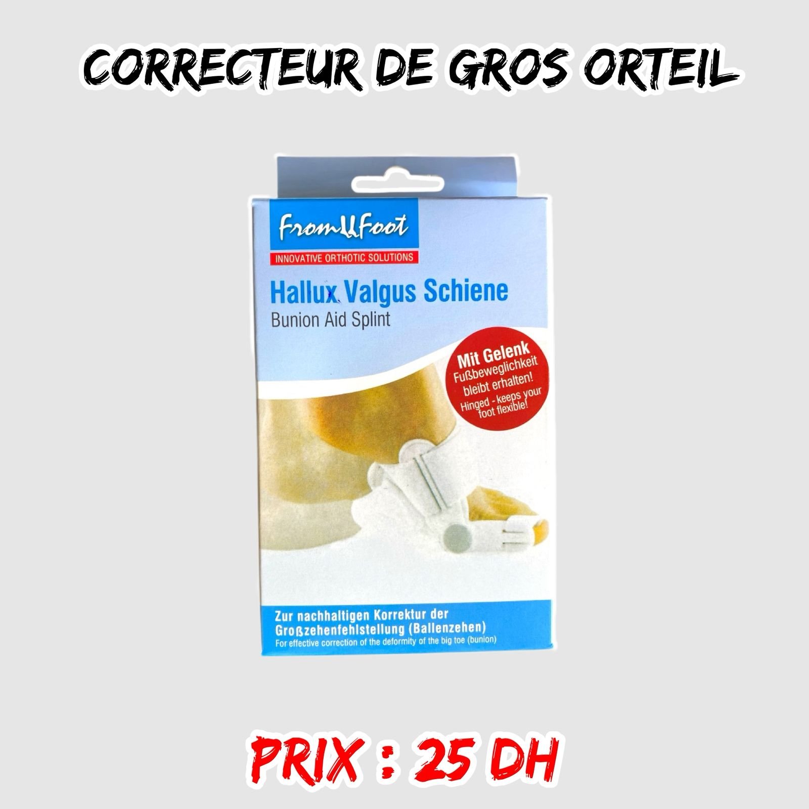 CORRECTEUR DE GROS ORTEIL