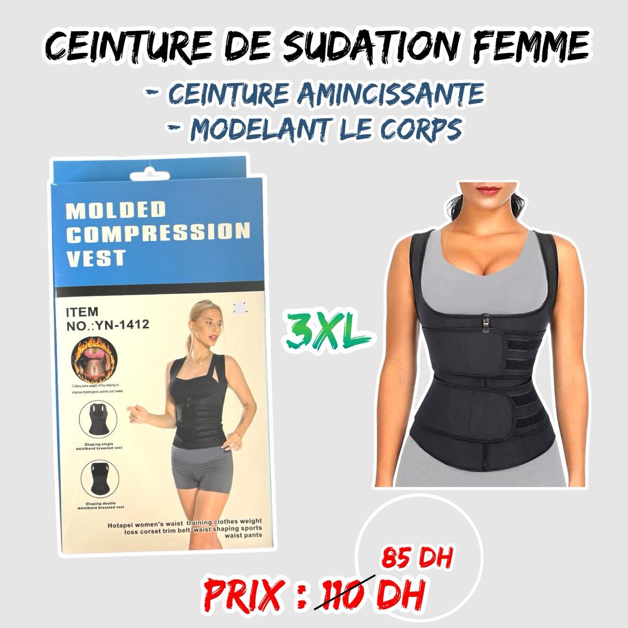 CEINTURE DE SUDATION FEMME YN-1412