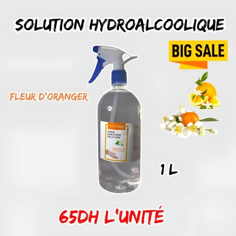 SOLUTION Hydroalcoolique 1L FLEUR D'oranger.