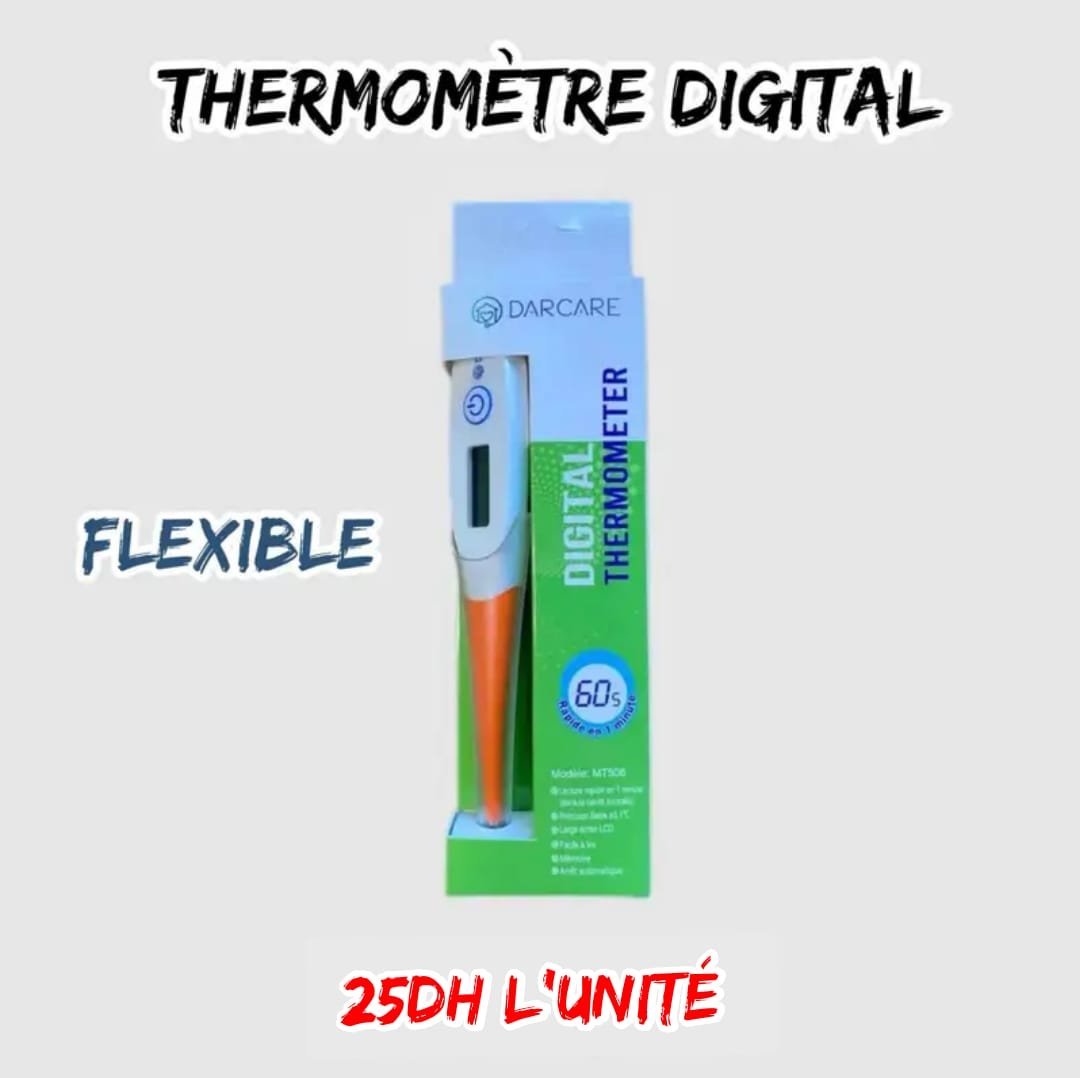THERMOMETRE DIGITAL. DARCARE :FLEXIBLE / RIGIDE