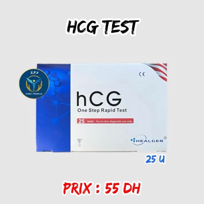 HCG TEST DE Grossesse. Boîte de 25 pcs.