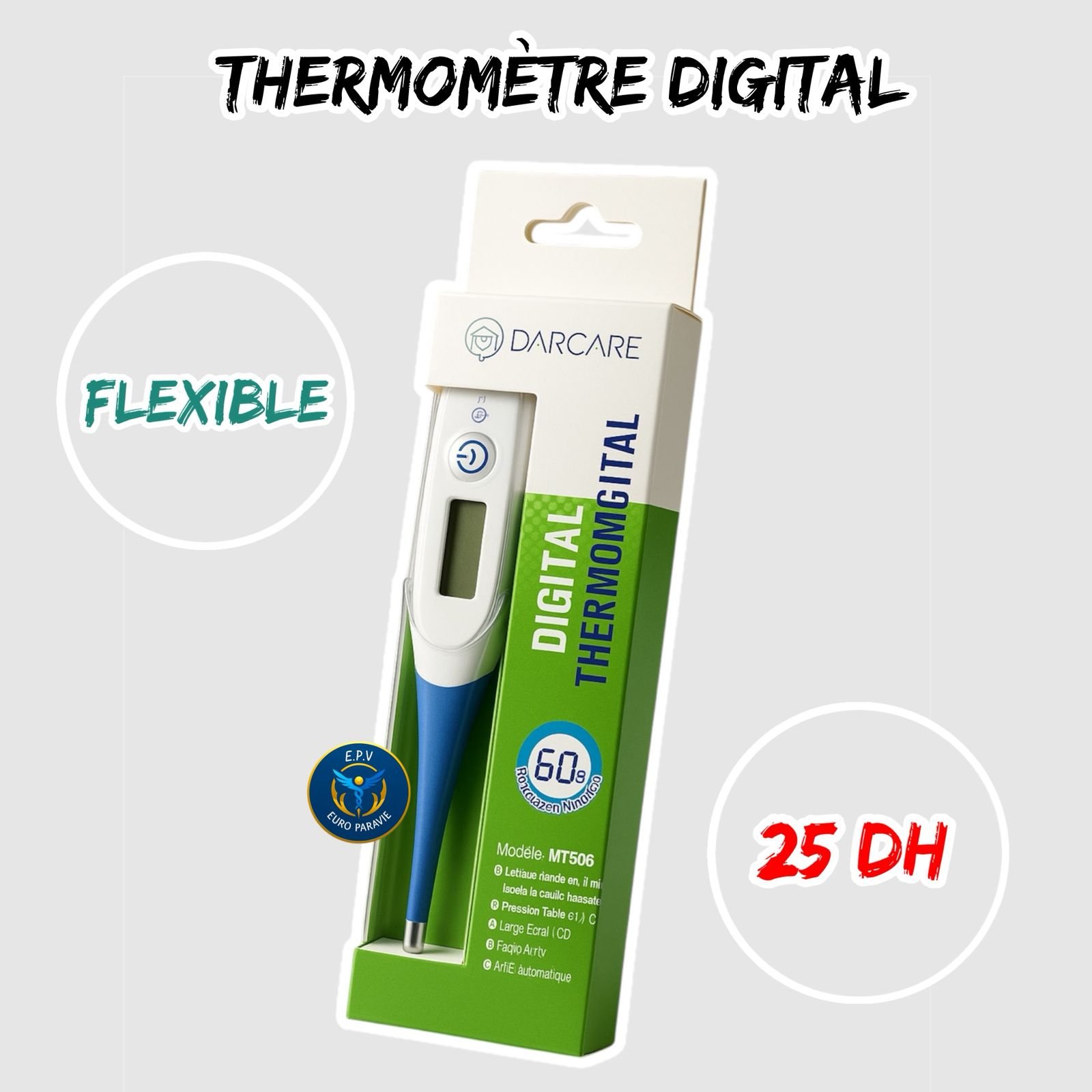 THERMOMETRE DIGITAL FLEXIBLE / RIGIDE