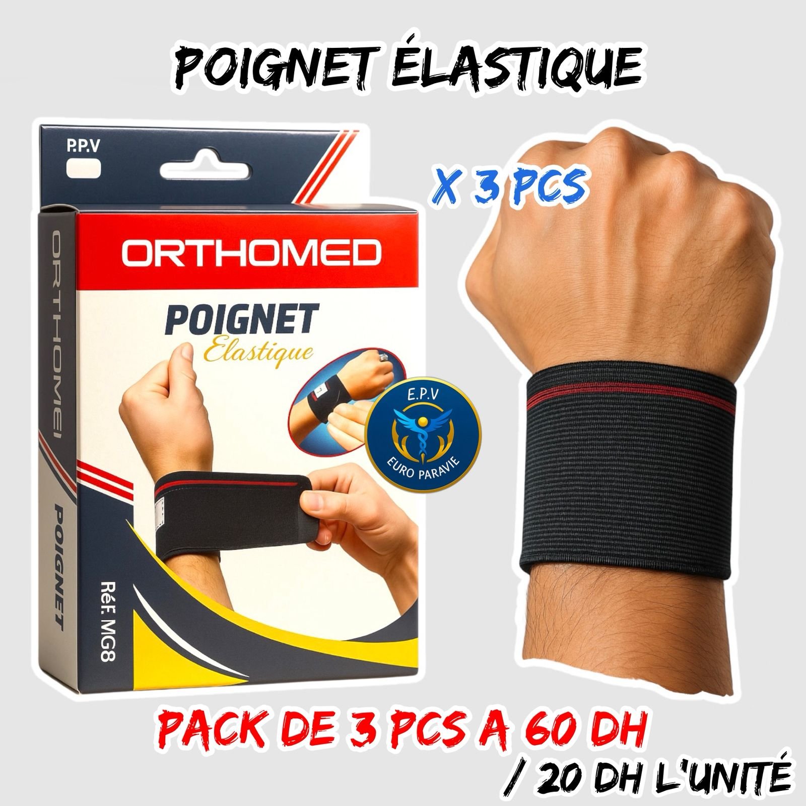 POIGNET ELASTIQUE MG8