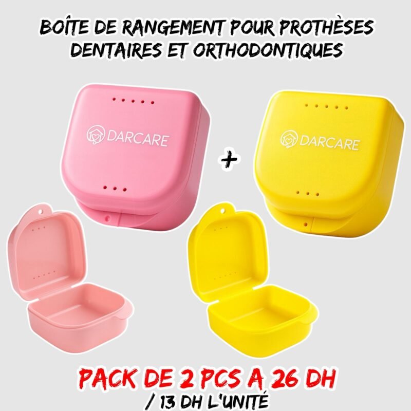 BOITE DE RANGEMENT POUR PROTHESES DENTAIRES