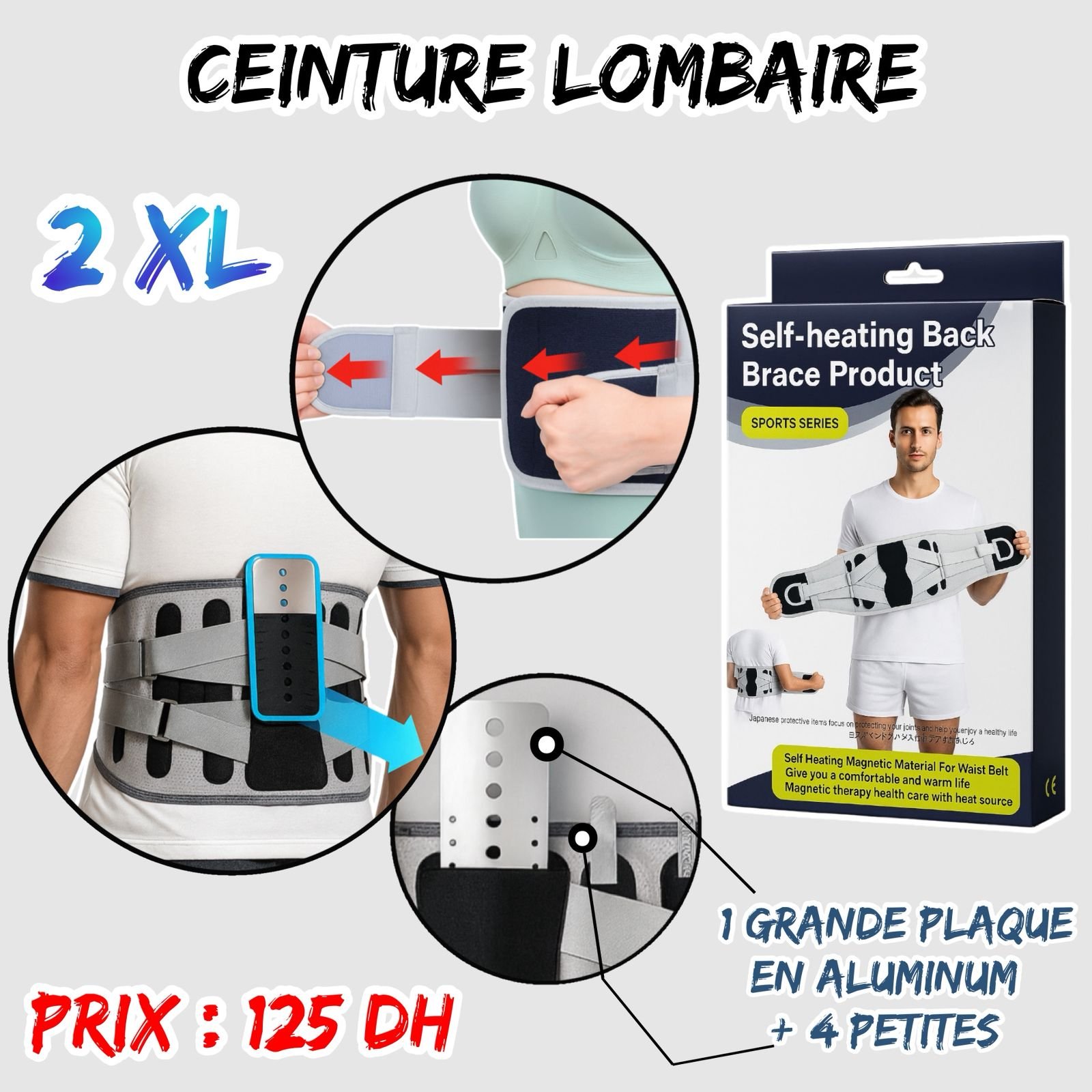 CEINTURE LOMBAIRE { SPORTS SERIES } { M-L-XL-2XL }
