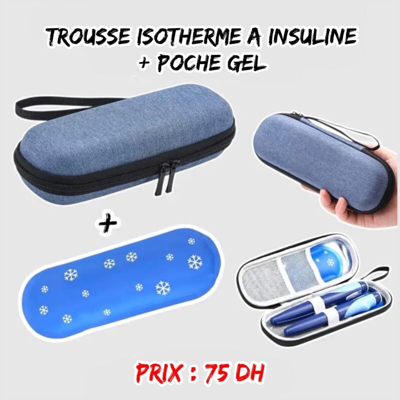 TROUSSE ISOTHERME A INSULINE + POCHE DE GEL