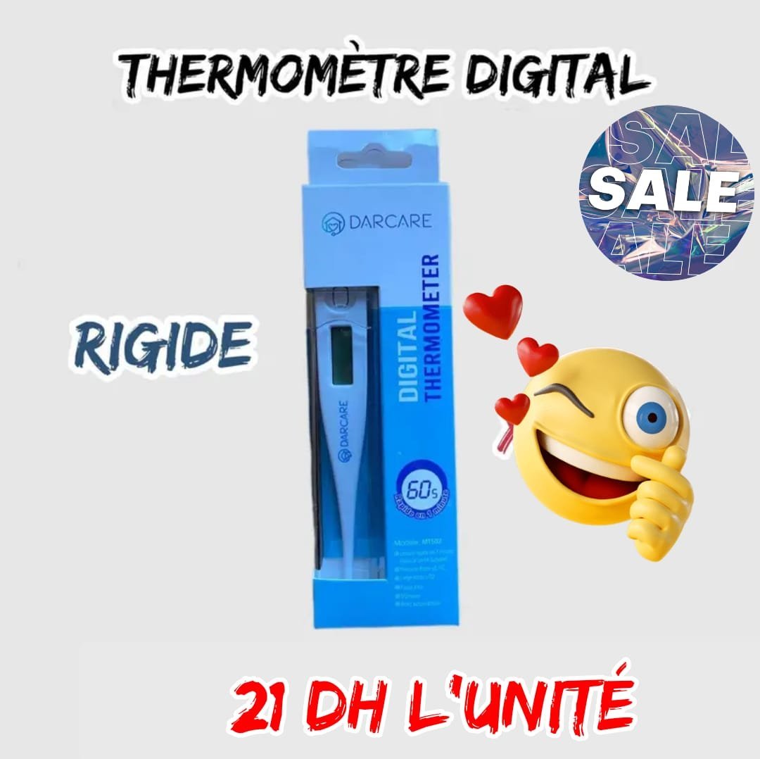 Thermomètre digital rigide.